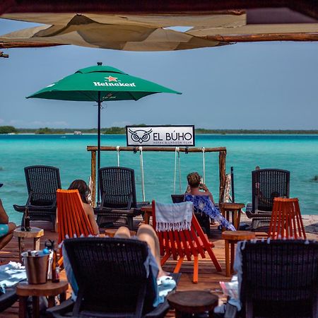 El Buho Lagoon Bacalar Bagian luar foto