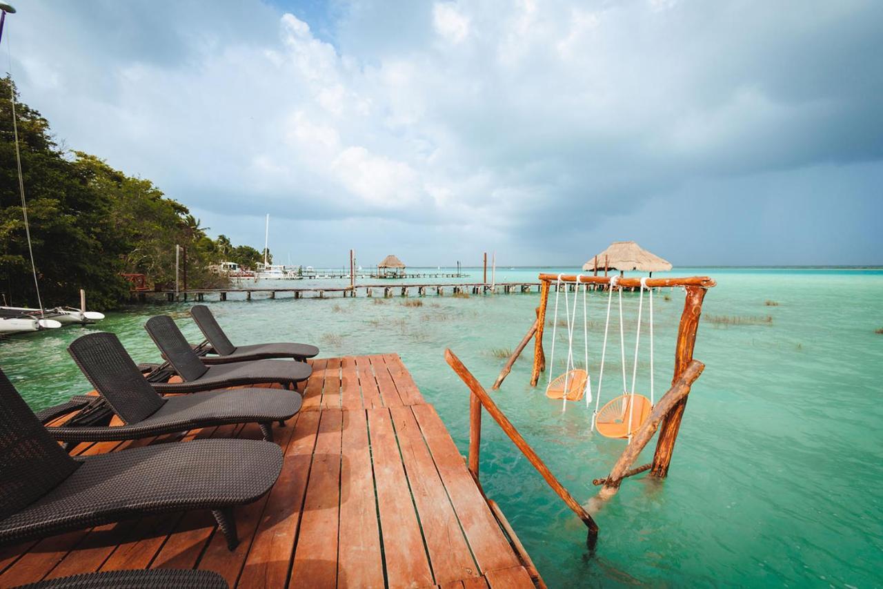 El Buho Lagoon Bacalar Bagian luar foto