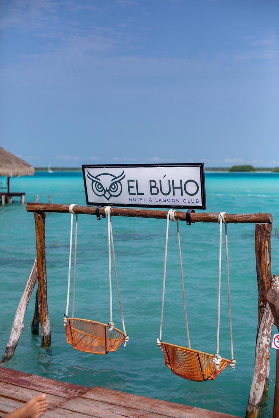 El Buho Lagoon Bacalar Bagian luar foto