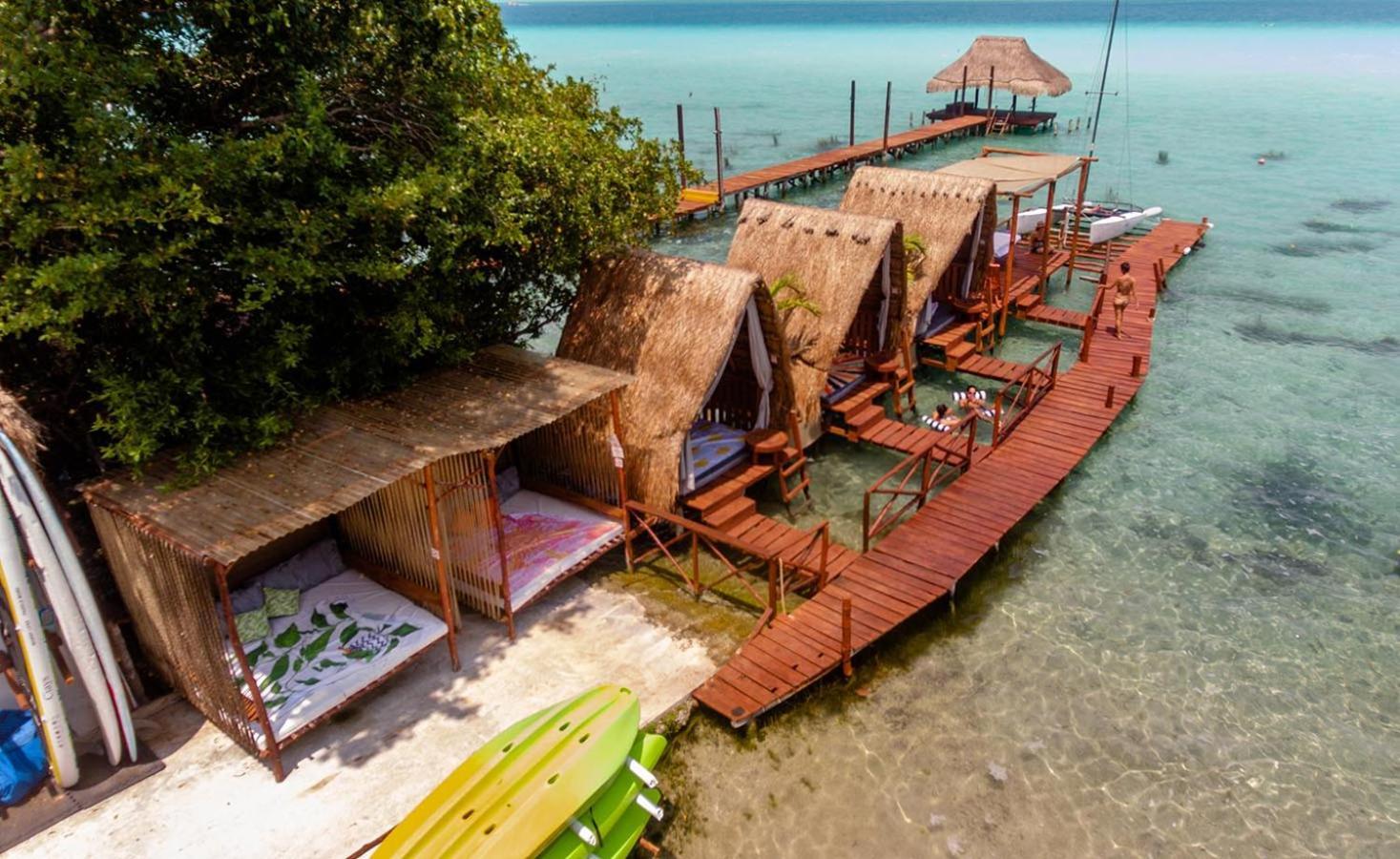 El Buho Lagoon Bacalar Bagian luar foto