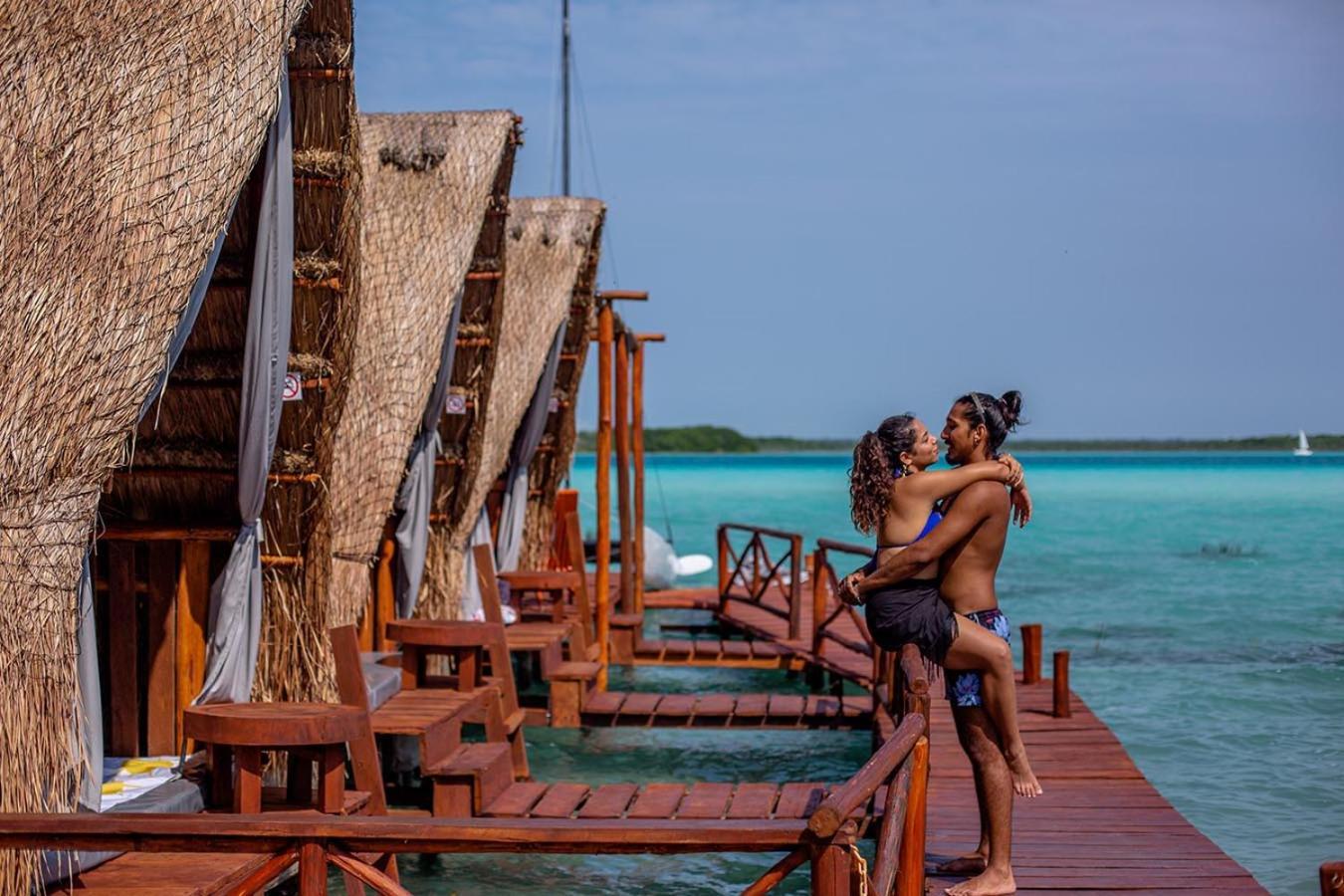El Buho Lagoon Bacalar Bagian luar foto