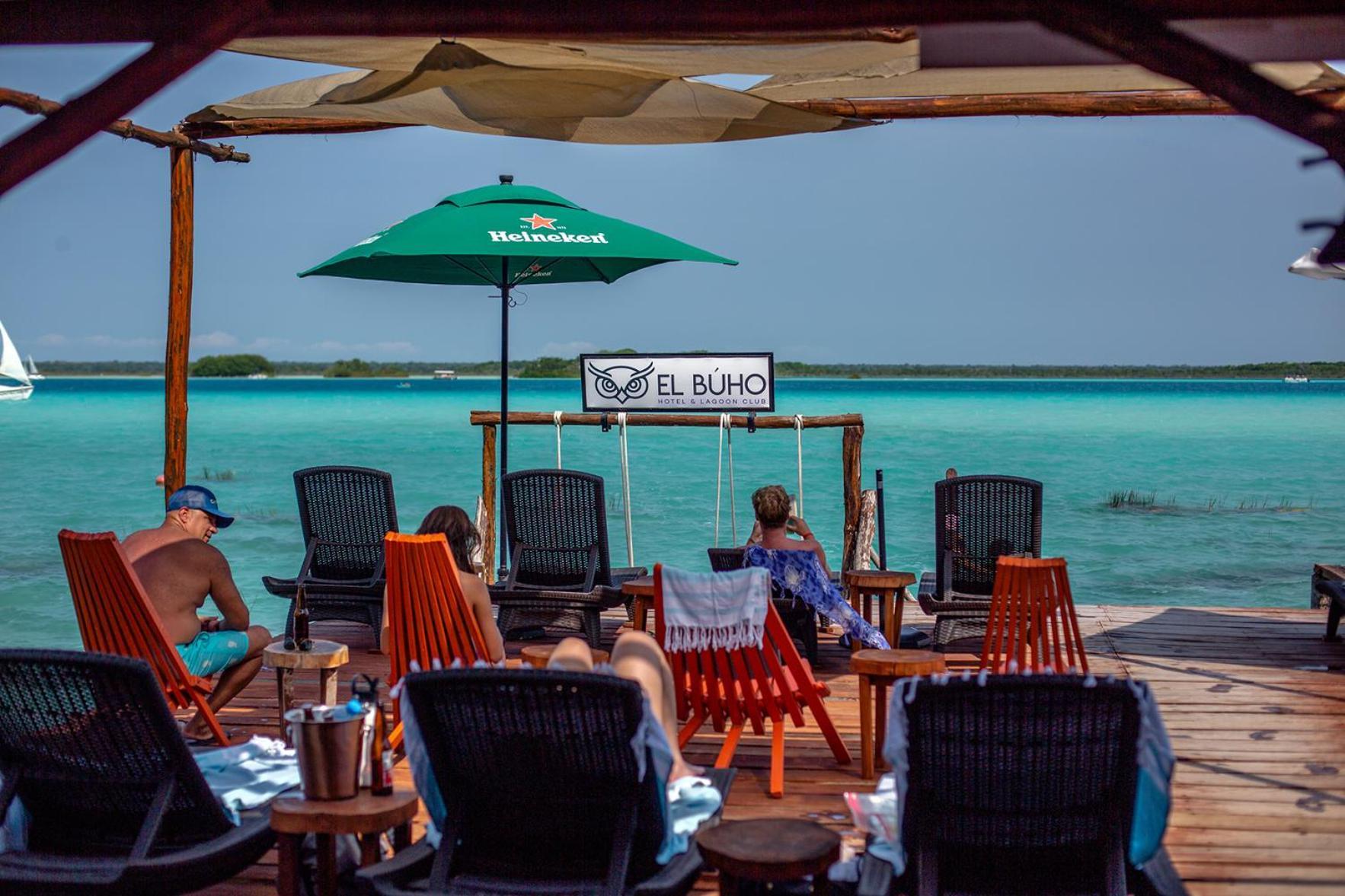 El Buho Lagoon Bacalar Bagian luar foto